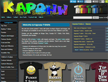 Tablet Screenshot of kapoww-t-shirts.com